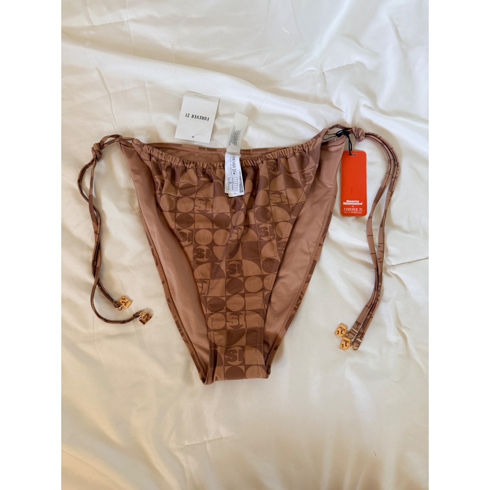 Sports Illustrated‎ x Forever 21 Plus Size Bikini Bottoms Auburn Walnut 3X NWT